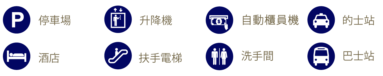 詳細地圖,顯示前往京時 B08 櫃檯的路徑